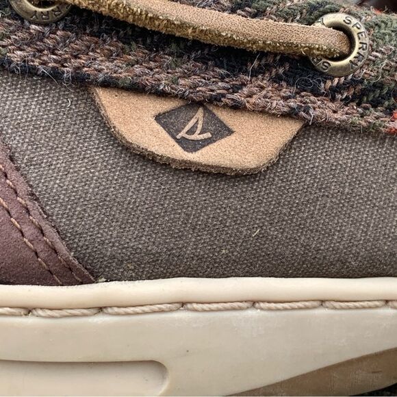 Sperry Top-Sider Women's Bluefish Wool Boat Shoe Dark Brown Leather Size 6.5 - Picture 10 of 14